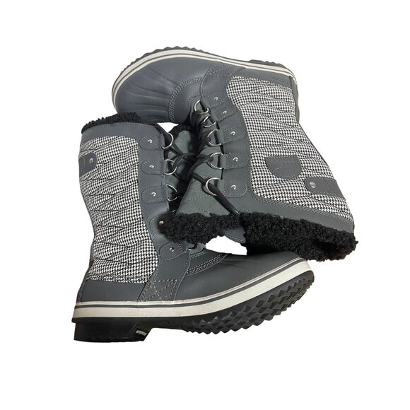 Sorel Womens  Tofino II WinterWaterproof Snow Boots Gray Houndstooth Size 8.5 - Picture 8 of 12
